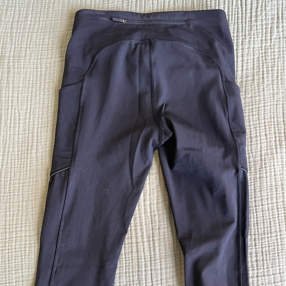 Lululemon Black Speed Up Leggings, High Waist - Picture 5 of 7